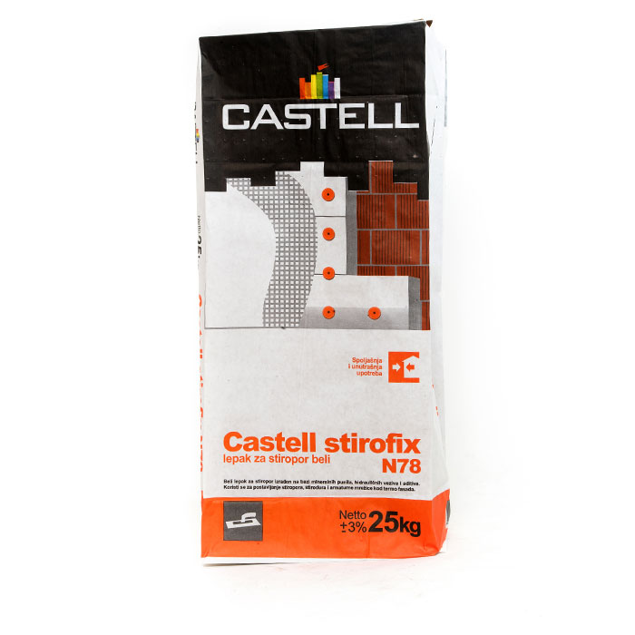 Castell stirofix N78 za lepljenje stiropora beli